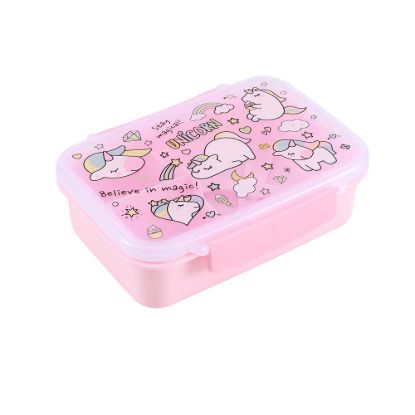 Immagine di Lunch Box Kids UNICORN con posate