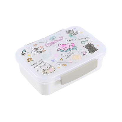 Immagine di Lunch Box Kids CAT con posate