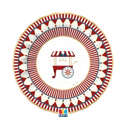 Immagine di Piatti Fondi cm24 Christmas Carousel 6 pezzi