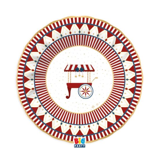 Immagine di Piatti Fondi cm24 Christmas Carousel 6 pezzi