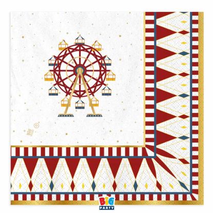 Immagine di Tovaglioli cm33 x 33 Christmas Carousel 16 pezzi