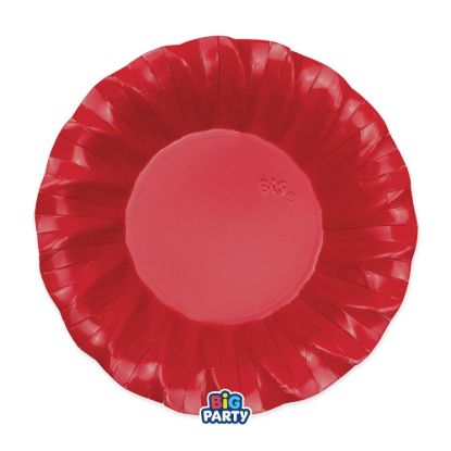 Immagine di Piatti Fondi cm24 Wavy Rosso 6 pezzi