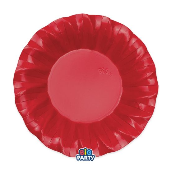 Immagine di Piatti Fondi cm24 Wavy Rosso 6 pezzi