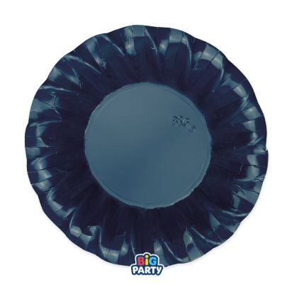 Immagine di Piatti Fondi cm24 Wavy Blue Navy 6 pezzi