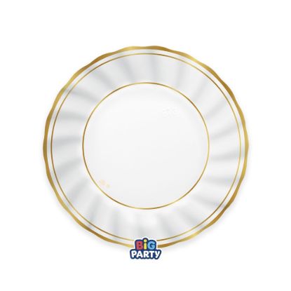 Immagine di Piatti Fondi cm24 Classic Gold Metal 6 pezzi