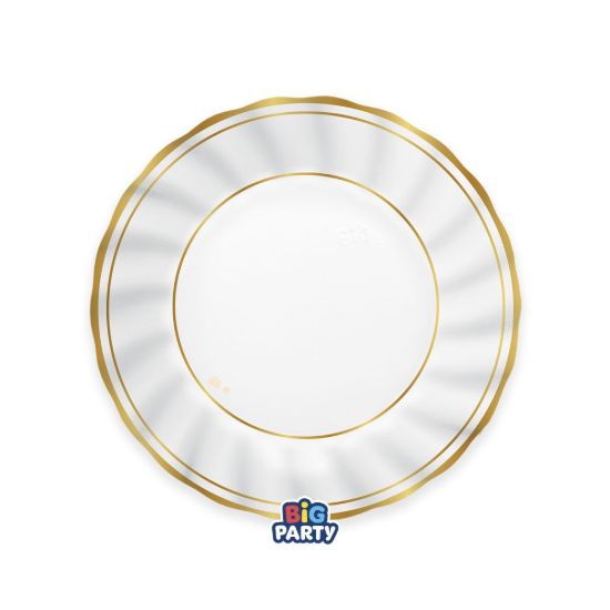 Immagine di Piatti Fondi cm24 Classic Gold Metal 6 pezzi